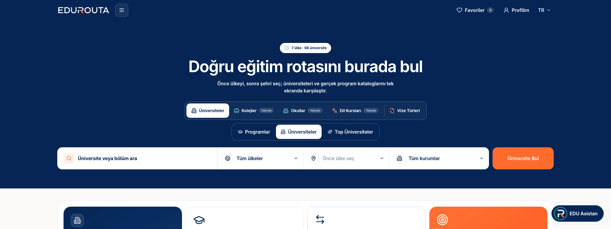 Образовательная платформа EDUROUTA для поступления в вузы и школы